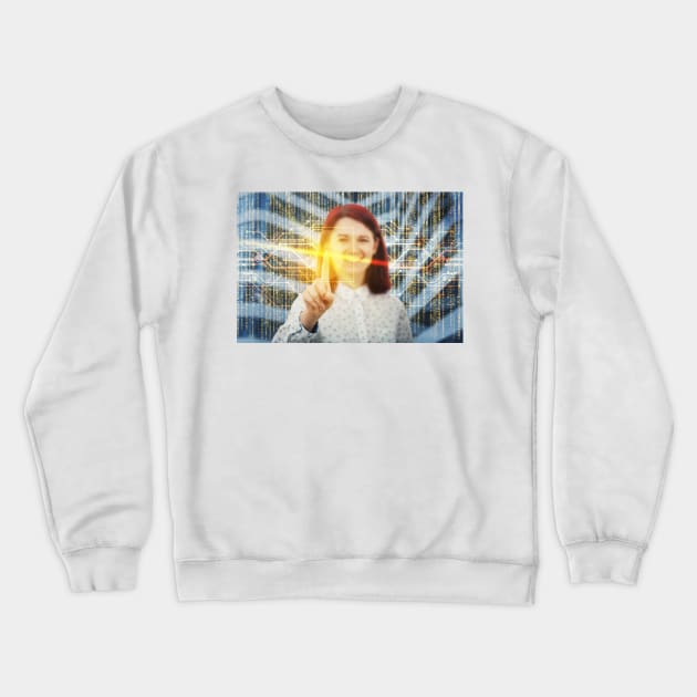 Fingerprint Crewneck Sweatshirt by 1STunningArt